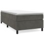 Cama box spring con colchón terciopelo gris oscuro 90x200 cm de vidaXL, Camas y somieres - Ref: Foro24-3144658, Precio: 275,0...