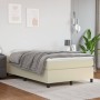 Box spring bed with cream synthetic leather mattress 120x200 cm by vidaXL, Beds and slatted bases - Ref: Foro24-3144598, Pric...