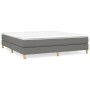 Cama box spring con colchón tela gris oscuro 180x200 cm de vidaXL, Camas y somieres - Ref: Foro24-3144192, Precio: 486,59 €, ...