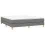 Cama box spring con colchón tela gris oscuro 180x200 cm de vidaXL, Camas y somieres - Ref: Foro24-3144192, Precio: 486,59 €, ...