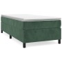 Cama box spring con colchón terciopelo verde oscuro 90x200 cm de vidaXL, Camas y somieres - Ref: Foro24-3144660, Precio: 289,...