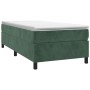 Cama box spring con colchón terciopelo verde oscuro 90x200 cm de vidaXL, Camas y somieres - Ref: Foro24-3144660, Precio: 289,...