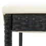 High garden stools cushions 2 pcs black synthetic rattan by vidaXL, Garden chairs - Ref: Foro24-313435, Price: 153,85 €, Disc...