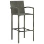 Küchenhocker 2 Stück synthetisches Rattan grau von vidaXL, Gartenstühle - Ref: Foro24-313453, Preis: 92,14 €, Rabatt: %