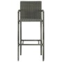 Kitchen stools 2 units synthetic rattan gray by vidaXL, Garden chairs - Ref: Foro24-313453, Price: 92,14 €, Discount: %