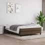 Box spring bed with dark brown fabric mattress 140x190 cm by vidaXL, Beds and slatted bases - Ref: Foro24-3144072, Price: 386...