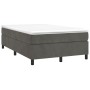 Cama box spring con colchón terciopelo gris oscuro 120x200 cm de vidaXL, Camas y somieres - Ref: Foro24-3144670, Precio: 350,...