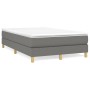 Cama box spring con colchón tela gris oscuro 120x200 cm de vidaXL, Camas y somieres - Ref: Foro24-3144160, Precio: 346,80 €, ...