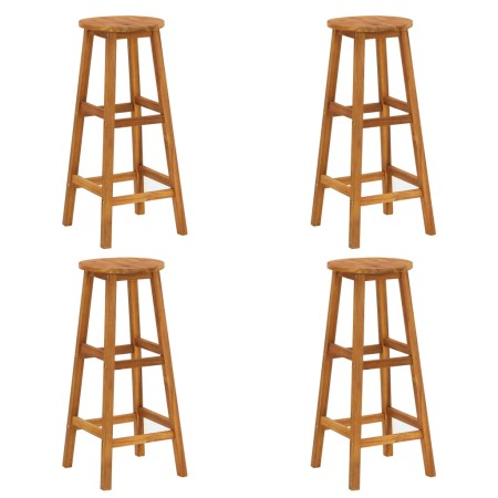 Kitchen stools, set of 4, made of solid acacia wood. by vidaXL, Garden chairs - Ref: Foro24-310285, Price: 159,22 €, Discount: %