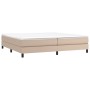 Cama box spring con colchón cuero sintético capuchino 200x200cm de vidaXL, Camas y somieres - Ref: Foro24-3144284, Precio: 55...