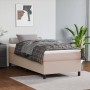 Box spring bed with cappuccino synthetic leather mattress 100x200cm by vidaXL, Beds and slatted bases - Ref: Foro24-3144595, ...