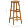 Kitchen stools, set of 4, made of solid acacia wood. by vidaXL, Garden chairs - Ref: Foro24-310285, Price: 159,22 €, Discount: %