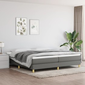 Box spring bed with dark gray fabric mattress 200x200 cm by vidaXL, Beds and slatted bases - Ref: Foro24-3144200, Price: 541,...