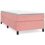 Box spring bed with pink velvet mattress 90x200 cm by vidaXL, Beds and slatted bases - Ref: Foro24-3144662, Price: 290,99 €, ...