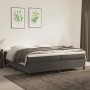 Box spring bed with dark gray velvet mattress 200x200 cm by vidaXL, Beds and slatted bases - Ref: Foro24-3144700, Price: 559,...