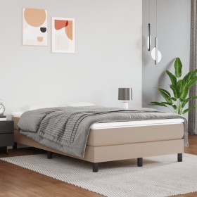 Boxspringbett mit Cappuccino-Kunstledermatratze 120x200cm von vidaXL, Betten und Lattenroste - Ref: Foro24-3144254, Preis: 37...