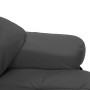 Silla reclinable y reposapiés cuero PE madera curvada antracita de vidaXL, Sillones - Ref: Foro24-289861, Precio: 360,42 €, D...