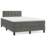 Cama box spring con colchón terciopelo gris oscuro 120x200 cm de vidaXL, Camas y somieres - Ref: Foro24-3141534, Precio: 392,...