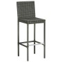 High garden stools cushions 2 pcs gray synthetic rattan by vidaXL, Garden chairs - Ref: Foro24-313436, Price: 129,09 €, Disco...