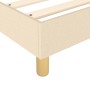 Cama box spring con colchón tela color crema 120x200 cm de vidaXL, Camas y somieres - Ref: Foro24-3144164, Precio: 352,47 €, ...