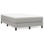 Box spring bed with light gray fabric mattress 120x200 cm by vidaXL, Beds and slatted bases - Ref: Foro24-3144061, Price: 328...