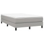 Cama box spring con colchón tela gris claro 120x200 cm de vidaXL, Camas y somieres - Ref: Foro24-3144061, Precio: 352,23 €, D...