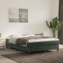 Box spring bed with dark green velvet mattress 140x200 cm by vidaXL, Beds and slatted bases - Ref: Foro24-3144336, Price: 390...