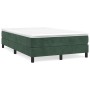 Box spring bed with dark green velvet mattress 120x200 cm by vidaXL, Beds and slatted bases - Ref: Foro24-3144324, Price: 326...