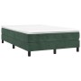 Box spring bed with dark green velvet mattress 120x200 cm by vidaXL, Beds and slatted bases - Ref: Foro24-3144324, Price: 326...