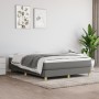 Cama box spring con colchón tela gris oscuro 140x190 cm de vidaXL, Camas y somieres - Ref: Foro24-3144168, Precio: 402,06 €, ...