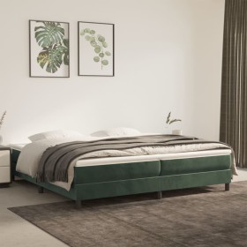 Box spring bed with dark green velvet mattress 200x200 cm by vidaXL, Beds and slatted bases - Ref: Foro24-3144354, Price: 496...