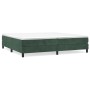 Box spring bed with dark green velvet mattress 200x200 cm by vidaXL, Beds and slatted bases - Ref: Foro24-3144354, Price: 543...