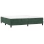 Box spring bed with dark green velvet mattress 200x200 cm by vidaXL, Beds and slatted bases - Ref: Foro24-3144354, Price: 543...