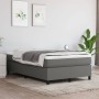 Cama box spring con colchón tela gris oscuro 120x200 cm de vidaXL, Camas y somieres - Ref: Foro24-3144408, Precio: 382,77 €, ...