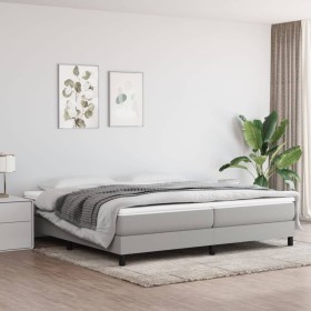 Box spring bed with light gray fabric mattress 200x200 cm by vidaXL, Beds and slatted bases - Ref: Foro24-3144101, Price: 502...