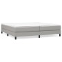 Cama box spring con colchón tela gris claro 200x200 cm de vidaXL, Camas y somieres - Ref: Foro24-3144101, Precio: 509,07 €, D...