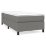 Cama box spring con colchón tela gris oscuro 80x200 cm de vidaXL, Camas y somieres - Ref: Foro24-3144376, Precio: 255,12 €, D...