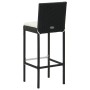 High garden stools cushions 4 pcs black synthetic rattan by vidaXL, Garden chairs - Ref: Foro24-313437, Price: 290,90 €, Disc...