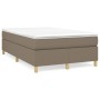 Cama box spring con colchón tela gris taupe 120x200 cm de vidaXL, Camas y somieres - Ref: Foro24-3144510, Precio: 381,65 €, D...