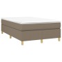 Cama box spring con colchón tela gris taupe 120x200 cm de vidaXL, Camas y somieres - Ref: Foro24-3144510, Precio: 381,65 €, D...