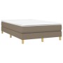 Cama box spring con colchón tela gris taupe 120x200 cm de vidaXL, Camas y somieres - Ref: Foro24-3144163, Precio: 359,30 €, D...