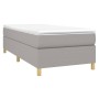 Cama box spring con colchón tela gris claro 90x200 cm de vidaXL, Camas y somieres - Ref: Foro24-3144490, Precio: 297,42 €, De...