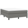 Cama box spring con colchón tela gris oscuro 140x190 cm de vidaXL, Camas y somieres - Ref: Foro24-3144416, Precio: 430,05 €, ...