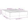 Cama box spring con colchón tela marrón oscuro 140x200 cm de vidaXL, Camas y somieres - Ref: Foro24-3144426, Precio: 413,46 €...