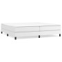 Box spring bed with white synthetic leather mattress 200x200 cm by vidaXL, Beds and slatted bases - Ref: Foro24-3144280, Pric...