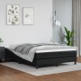 Box spring bed with black synthetic leather mattress 140x190 cm by vidaXL, Beds and slatted bases - Ref: Foro24-3144255, Pric...