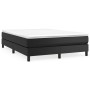 Box spring bed with black synthetic leather mattress 140x190 cm by vidaXL, Beds and slatted bases - Ref: Foro24-3144255, Pric...