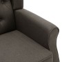 Sillón con taburete reposapiés de tela gris taupe de vidaXL, Sillones - Ref: Foro24-320159, Precio: 240,27 €, Descuento: %