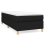 Box spring bed with black fabric mattress 100x200 cm by vidaXL, Beds and slatted bases - Ref: Foro24-3144500, Price: 291,63 €...