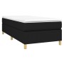 Box spring bed with black fabric mattress 100x200 cm by vidaXL, Beds and slatted bases - Ref: Foro24-3144500, Price: 291,63 €...